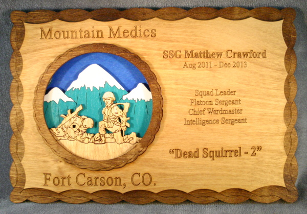 Mountain Medics Appreciation Plaque